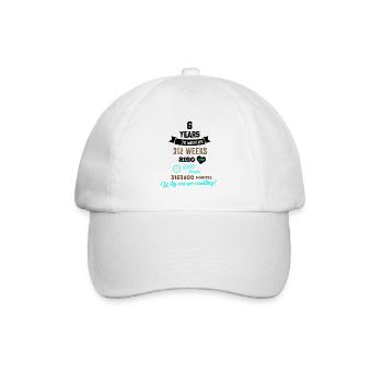 Funny Birthday 6 Years Old Why Are We Counting? - Baseball Cap - white/white - Front