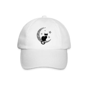 Chat - Casquette classique - blanc/blanc - Devant