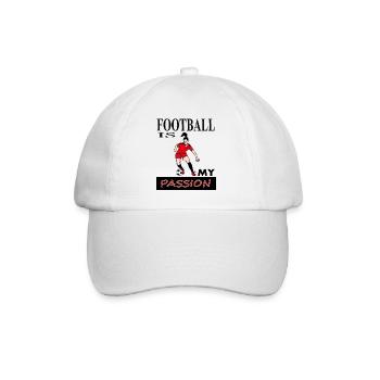 Le football est ma passion pour le cadeau de football féminin - Casquette classique - blanc/blanc - Devant