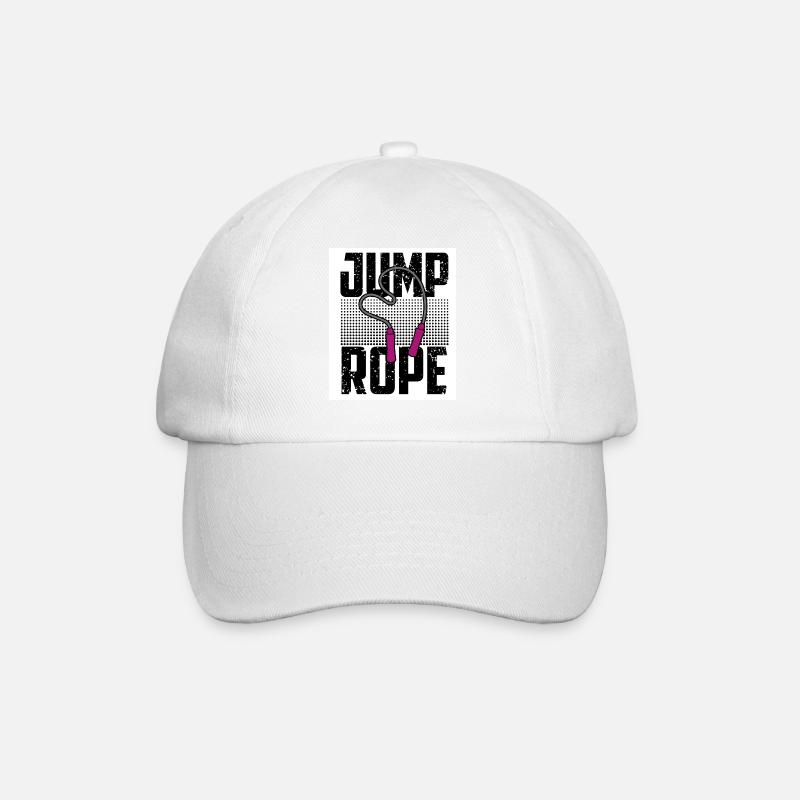 Jumping Rope Graphic Rope Jumping Rope Skipping Si - Baseballkappe - Weiß/Weiß