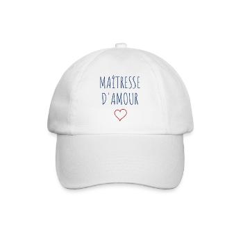 Maîtresse d'amour - COEUR - Casquette classique - blanc/blanc - Devant