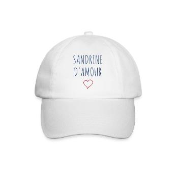 SANDRINE D'AMOUR - COEUR - Casquette classique - blanc/blanc - Devant