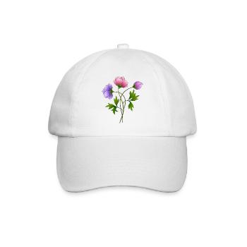 Fleur - Casquette classique - blanc/blanc - Devant