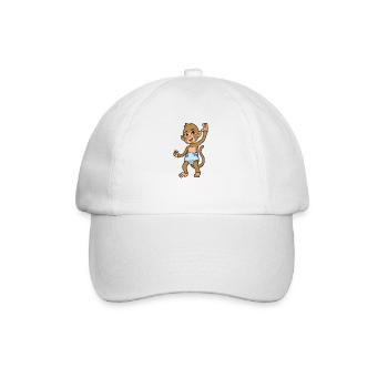Kawaii Baby Monkey - Baseball Cap - white/white - Front