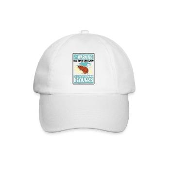 Avertissement May parler spontanément de Castors Castor - Casquette classique - blanc/blanc - Devant