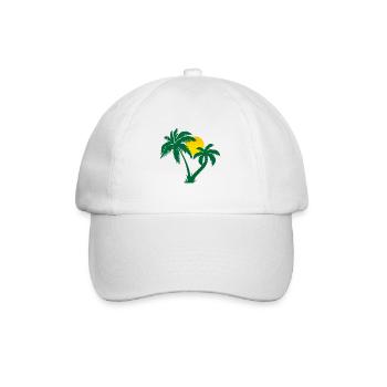 Palmen - Baseballkappe - Weiß/Weiß - Vorne