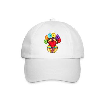 Motanka . Défilé de la fierté. - Casquette classique - blanc/blanc - Devant