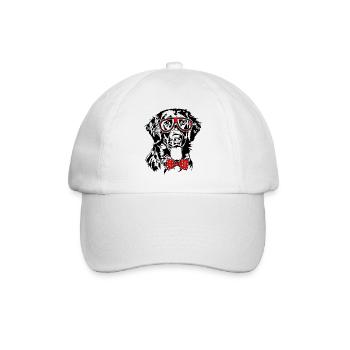 LUNETTES RETRIEVER À PELAGE PLAT Chiens Wilsigns - Casquette classique - blanc/blanc - Devant