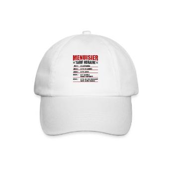 Le Tarif Horaire D'un Menuisier - Casquette classique - blanc/blanc - Devant