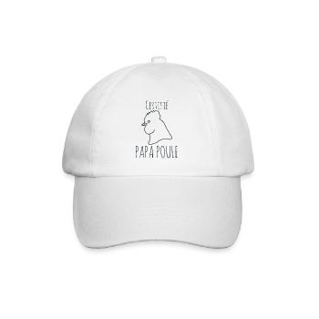 Certifié papa poule 2 - Casquette classique - blanc/blanc - Devant