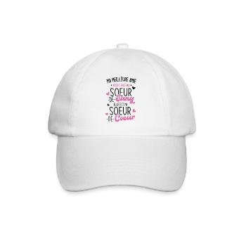 Ma Meilleure Amie N'est Pas Ma Soeur De Sang Elle - Casquette classique - blanc/blanc - Devant