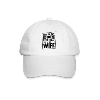 Célibataire Fiancé Mariage Épouse Anniversaire de mariage - Casquette classique - blanc/blanc - Devant
