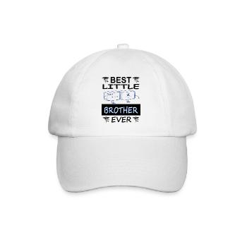 Bester Kleiner Bruder Geschwister Geschenkidee - Baseballkappe - Weiß/Weiß - Vorne