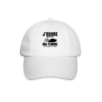 Sport Plongée Idée Cadeau Mer Vacances Hobby Apnée - Casquette classique - blanc/blanc - Devant