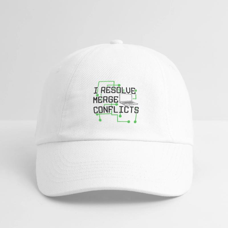 I Resolve Merge Conflicts Coder Software Developer Baseballkappe