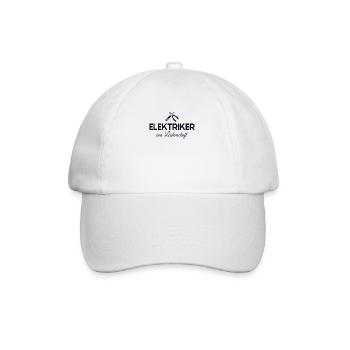 Elektriker aus Leidenschaft Elektroinstallateur - Baseballkappe - Weiß/Weiß - Vorne