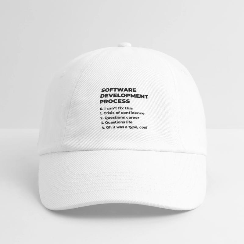 Software Development Process Programmer Coder Nerd Baseballkappe