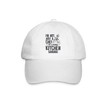 Chef Japanese Samurai Cooking Baking Meals - Baseball Cap - white/white - Front