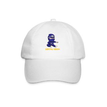 Zahnarzt Zahnarzthelferin Ninja Zähne I Geschenk - Baseballkappe - Weiß/Weiß - Vorne