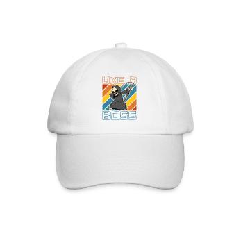 Like a Boss - Drôle de Dabbing Grim Reaper Saying - Casquette classique - blanc/blanc - Devant