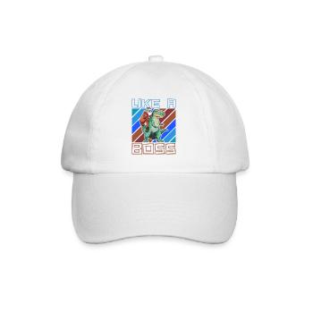 Like a Boss - Le Père Noël monte sur T-Rex - Casquette classique - blanc/blanc - Devant