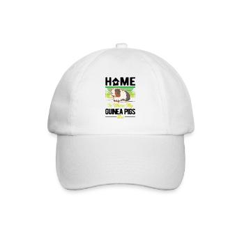 Guinea pig home Guinea Pig - Baseball Cap - white/white - Front