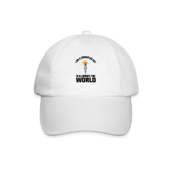 I am a sparkplug out to illuminate this world - Baseball Cap - white/white - Front