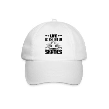 Drôle de patinage artistique sur glace Citations Fan Lover - Casquette classique - blanc/blanc - Devant