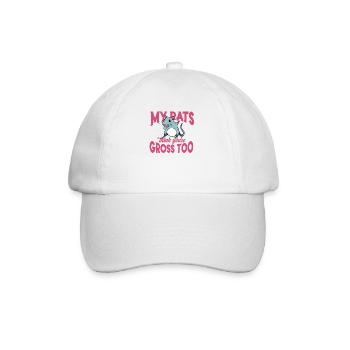 Rat Rongeur Animal de compagnie Propriétaires de rats Rat domestique Rat domestique - Casquette classique - blanc/blanc - Devant
