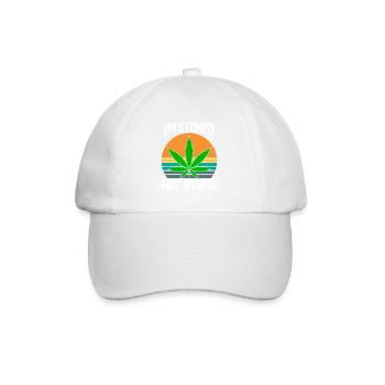 Je suis lapidé pas stupide Marijuana Drôle Weed T-Shirt - Casquette classique - blanc/blanc - Devant