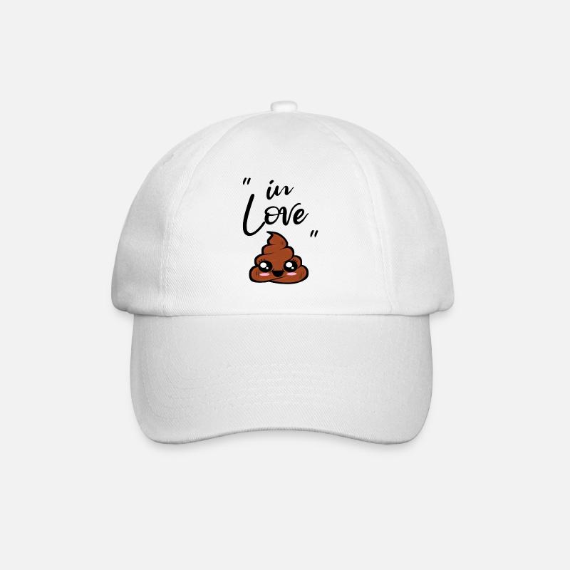 caca kawaii - Casquette classique - blanc/blanc
