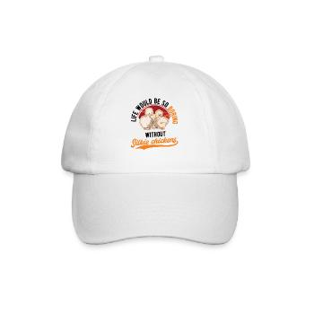 Silk Chicken Gift Silke Chicken - Baseball Cap - white/white - Front