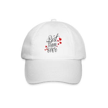 Best Team Ever! - Baseball Cap - white/white - Front