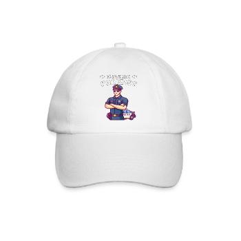ICH WERDE POLIZIST - Baseballkappe - Weiß/Weiß - Vorne