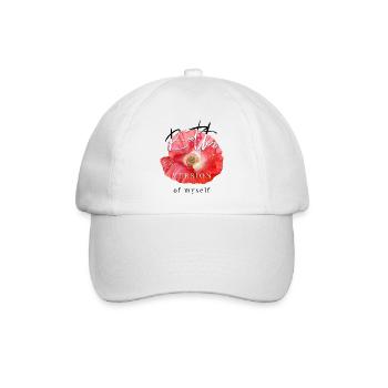Better version of myself inspirational quote - Baseball Cap - white/white - Front