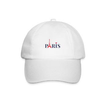 Paris - Baseballkappe - Weiß/Weiß - Vorne