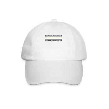 Faites attention à qui déteste - Agenda LGBTQ - Casquette classique - blanc/blanc - Devant