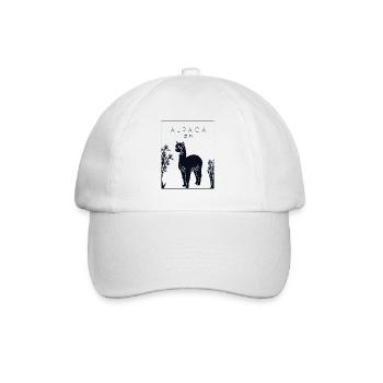 Alpaca Chinese Hanzi Llama Vicuna Guanaco Breeder - Baseball Cap - white/white - Front