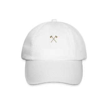 Axt gekreuzte Äxte - Baseballkappe - Weiß/Weiß - Vorne
