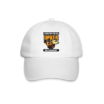 Treibstoff für den Imker - Baseballkappe - Weiß/Weiß - Vorne
