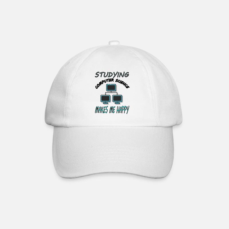 Informatik studieren Informatik-Student Geschenk - Baseballkappe - Weiß/Weiß