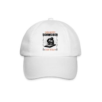 Schweißer Beruf Schweißgerät Handwerker Geschenk - Baseballkappe - Weiß/Weiß - Vorne