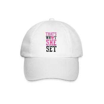 Volleyball Player Team Girl That's - Baseball Cap - white/white - Front