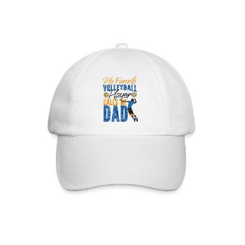 Volleyball Player Team Dad Father - Baseball Cap - white/white - Front
