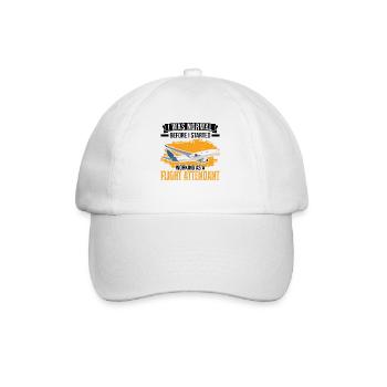 Flight Attendant Gift Flight Attendant - Baseball Cap - white/white - Front