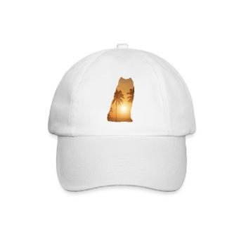 Summer beach - Samoyed - Baseball Cap - white/white - Front