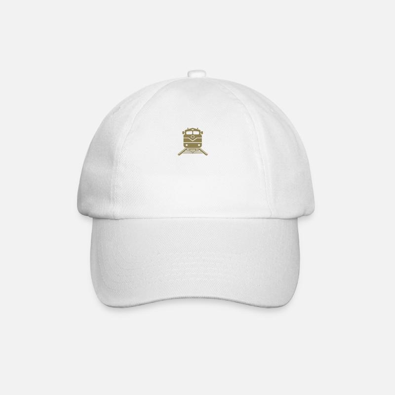 Train Train Driver Design - Baseball Cap - white/white