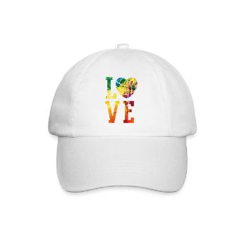Aquarelle de l’équipe de volley-ball - Casquette classique - blanc/blanc - Devant