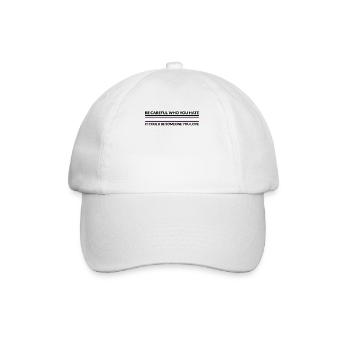 Attention, qui déteste - Les démisexuels LGBTQ - Casquette classique - blanc/blanc - Devant