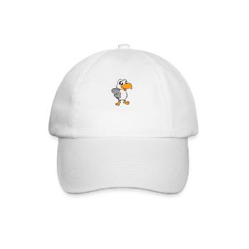 Kawaii Seagull - Baseball Cap - white/white - Front